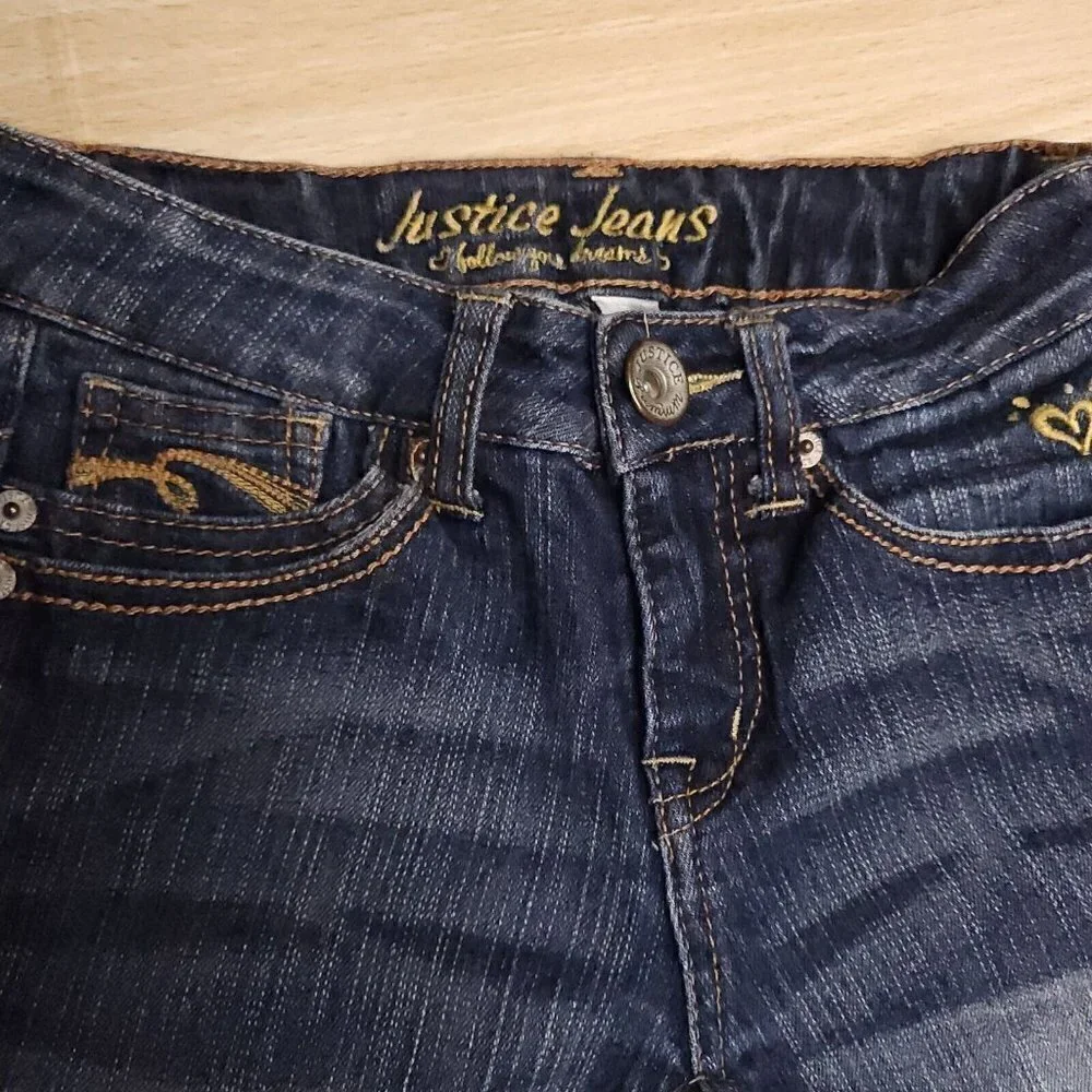 Justice Girls Denim Bermuda Shorts 10S